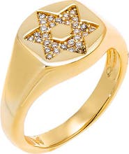 BY ADINA EDEN Pave Star of David Pinky Ring