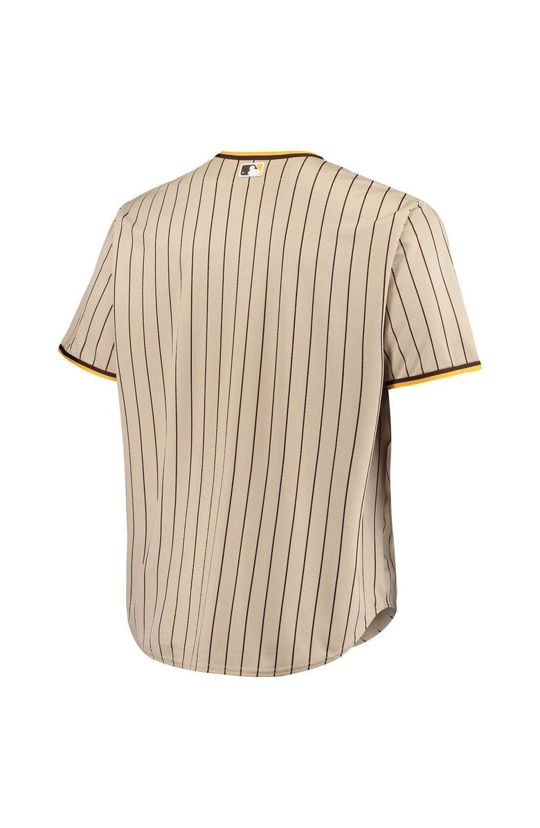 PROFILE Men's Brown San Diego Padres Big & Tall Road Replica Team Jersey, Alternate, color, 