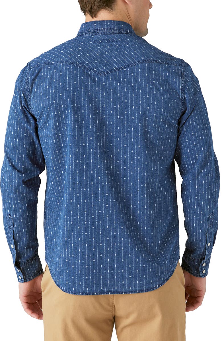 Lucky Brand Stripe Western Snap-Up Shirt, Alternate, color,