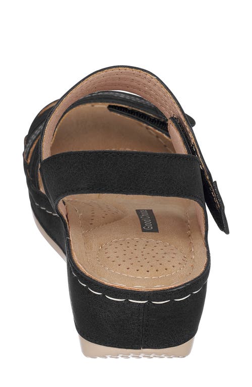 Gc Shoes Women's Samar Wedge Sandals In Black