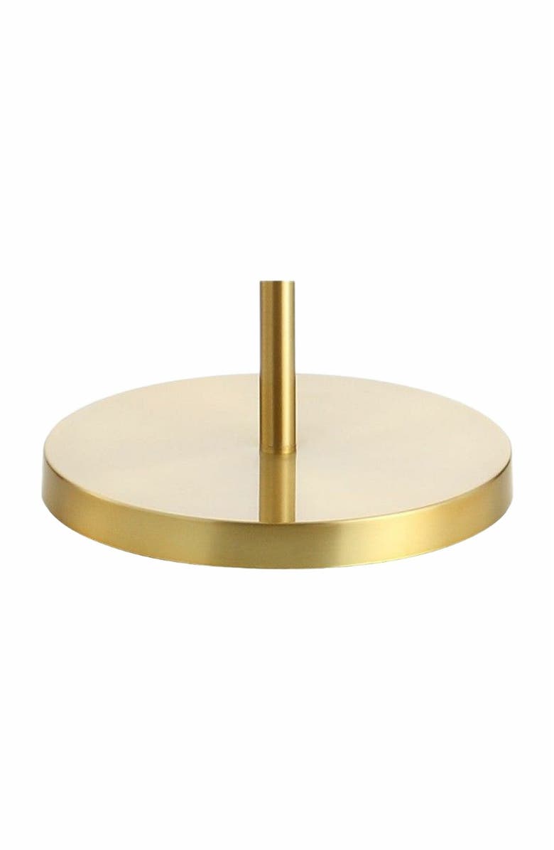 JONATHAN Y Vaughn Modern Metal/Resin LED Floor Lamp, Alternate, color, Brass Gold/White