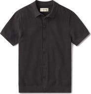 The Normal Brand Robles Jacquard Knit Short Sleeve Button-Up Shirt