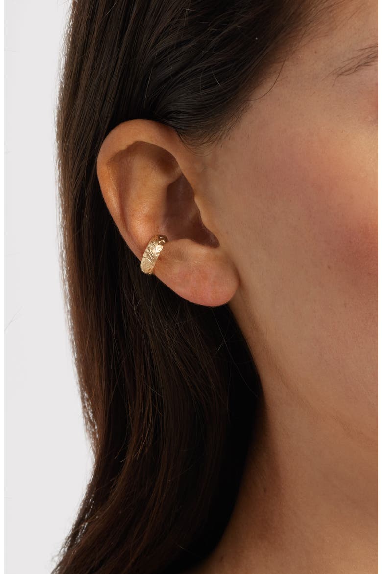 Flora Ear Cuff, Alternate, color, GOLD FILL