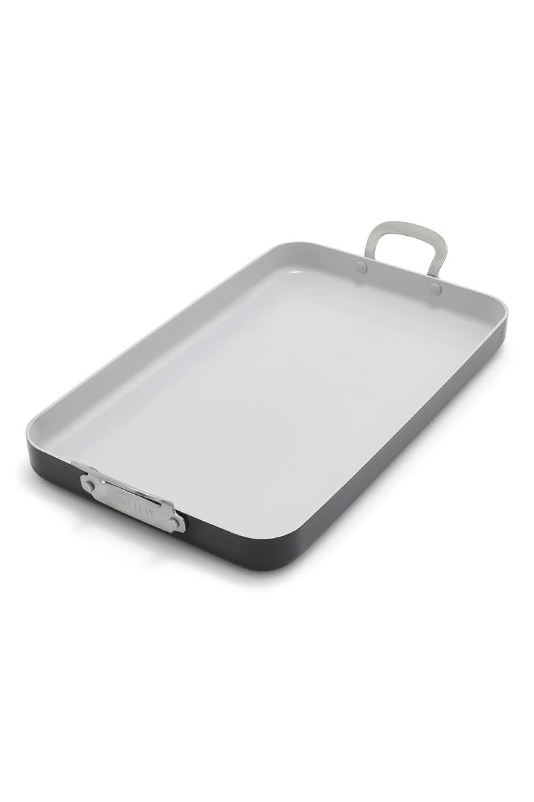 x Bobby Flay Ceramic Nonstick Double Burner Griddle, Main, color, GRAPHITE