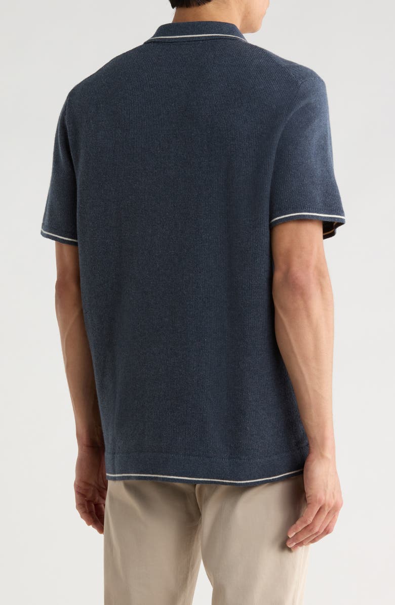 Marine Layer Liam Knit Polo, Alternate, color, Dark Indigo