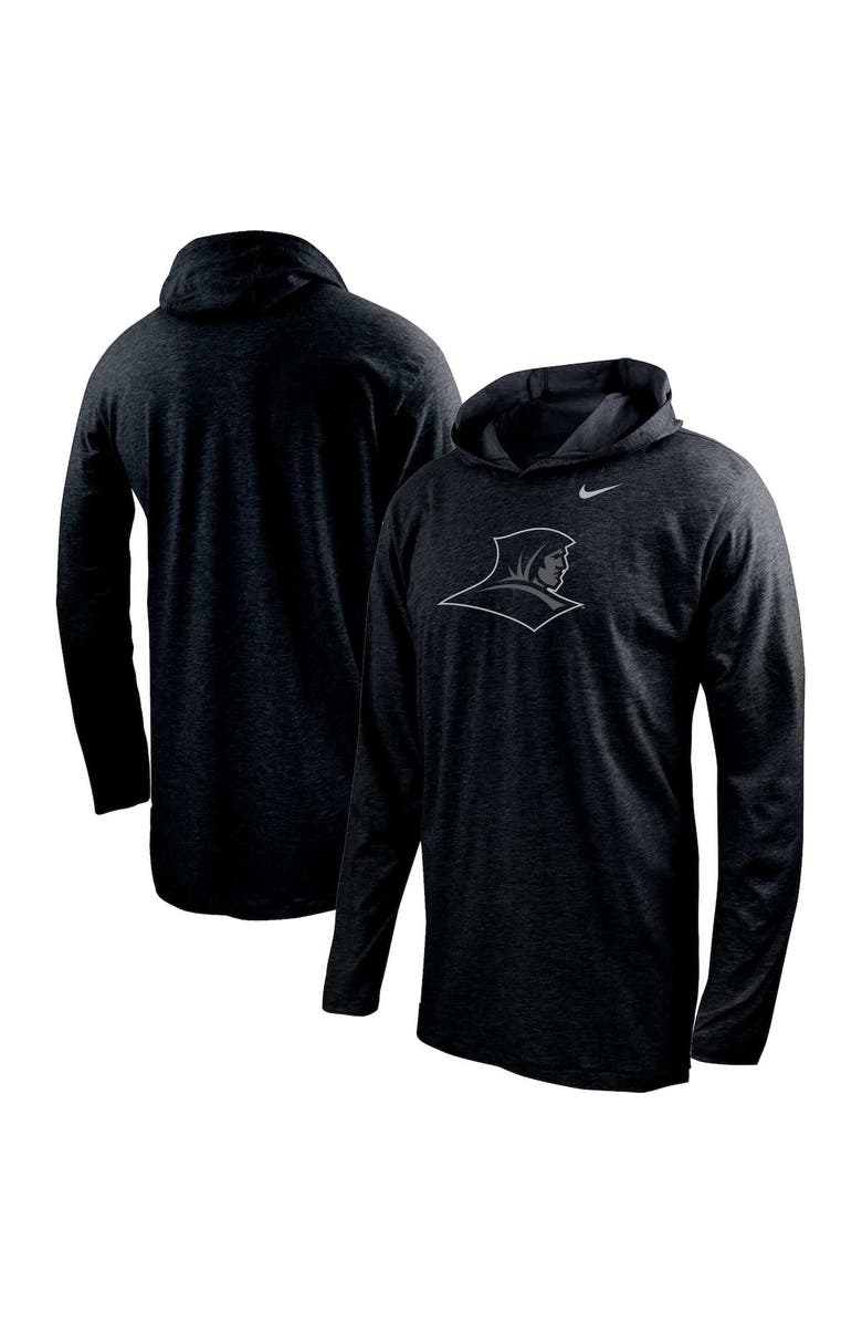 Nike Men's Nike Black Providence Friars Color Pop Performance Hoodie Long Sleeve T-Shirt, Main, color, 