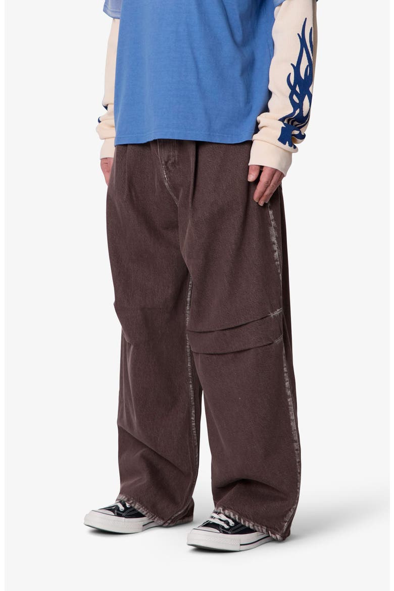 Pleated Denim Jeans, Alternate, color, RINSED BROWN