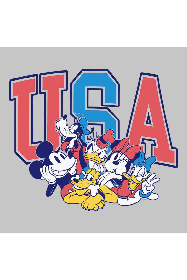 Junior's The Best American Friends Short Sleeve Graphic T-Shirt, Alternate, color, Athletic Heather