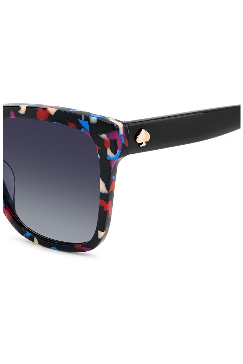 kiya 56mm gradient square sunglasses, Alternate, color, PATTERN BLACK/ DARK GREY