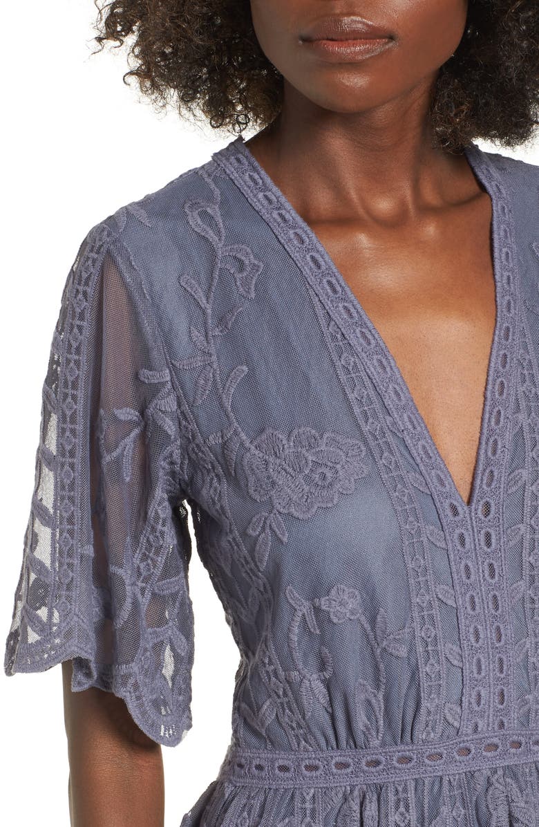 Socialite Lace Overlay Romper, Alternate, color,