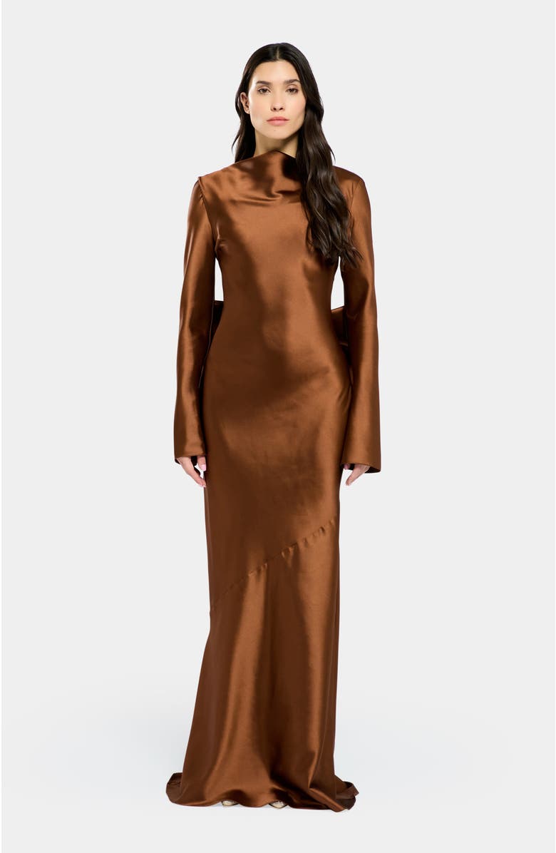 Daska Bow Dress, Main, color, 