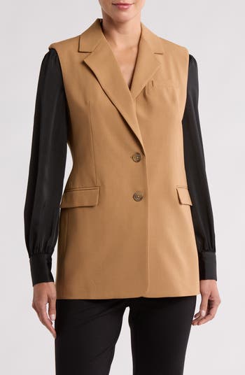 DKNY Boyfriend Sleeveless Vest Jacket Nordstromrack