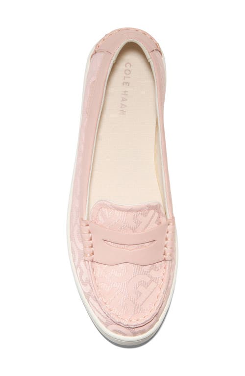 Cole Haan Nantucket Penny Loafer In Cameo Rose Double Jacquard