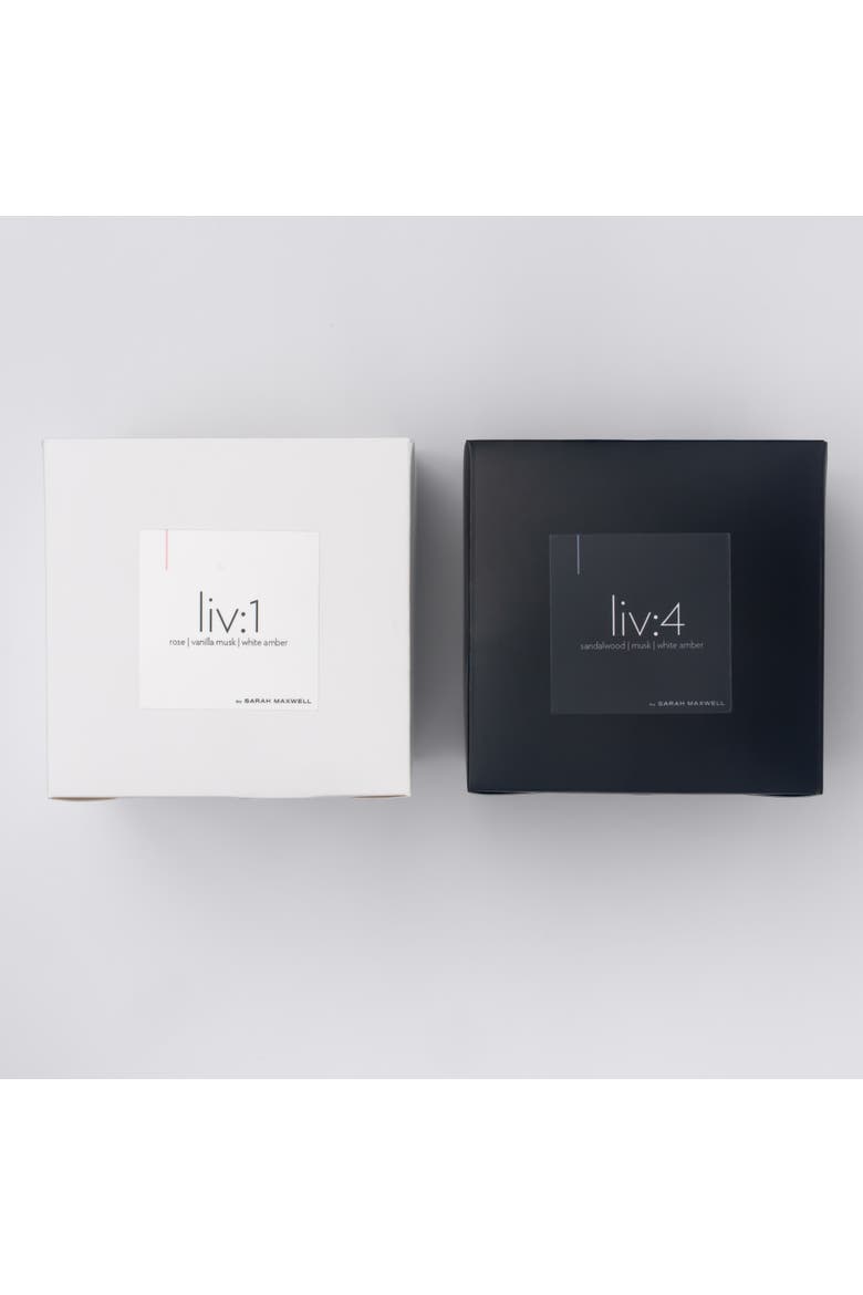 liv Candle Pairing, Alternate, color, White, Black