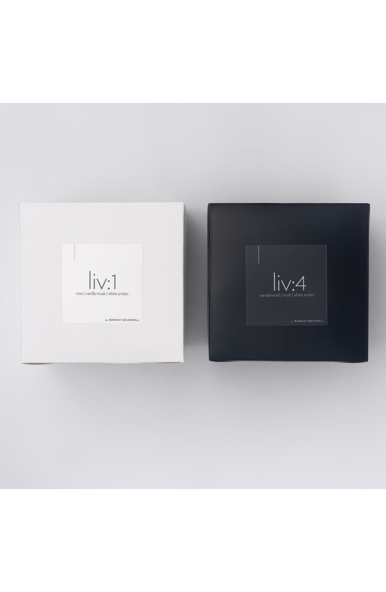 Sarah Maxwell Beauty liv Candle Pairing, Alternate, color, White, Black