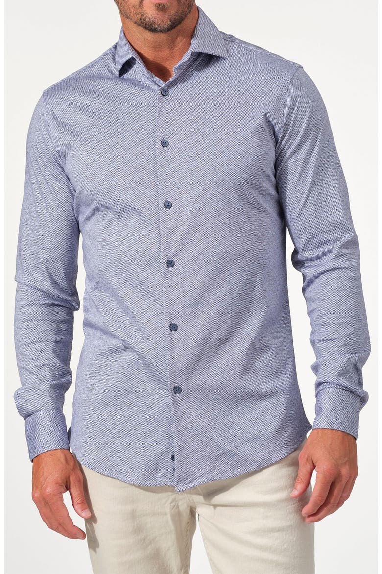 Horizon Supima® Cotton Performance Shirt, Main, color, NAVY