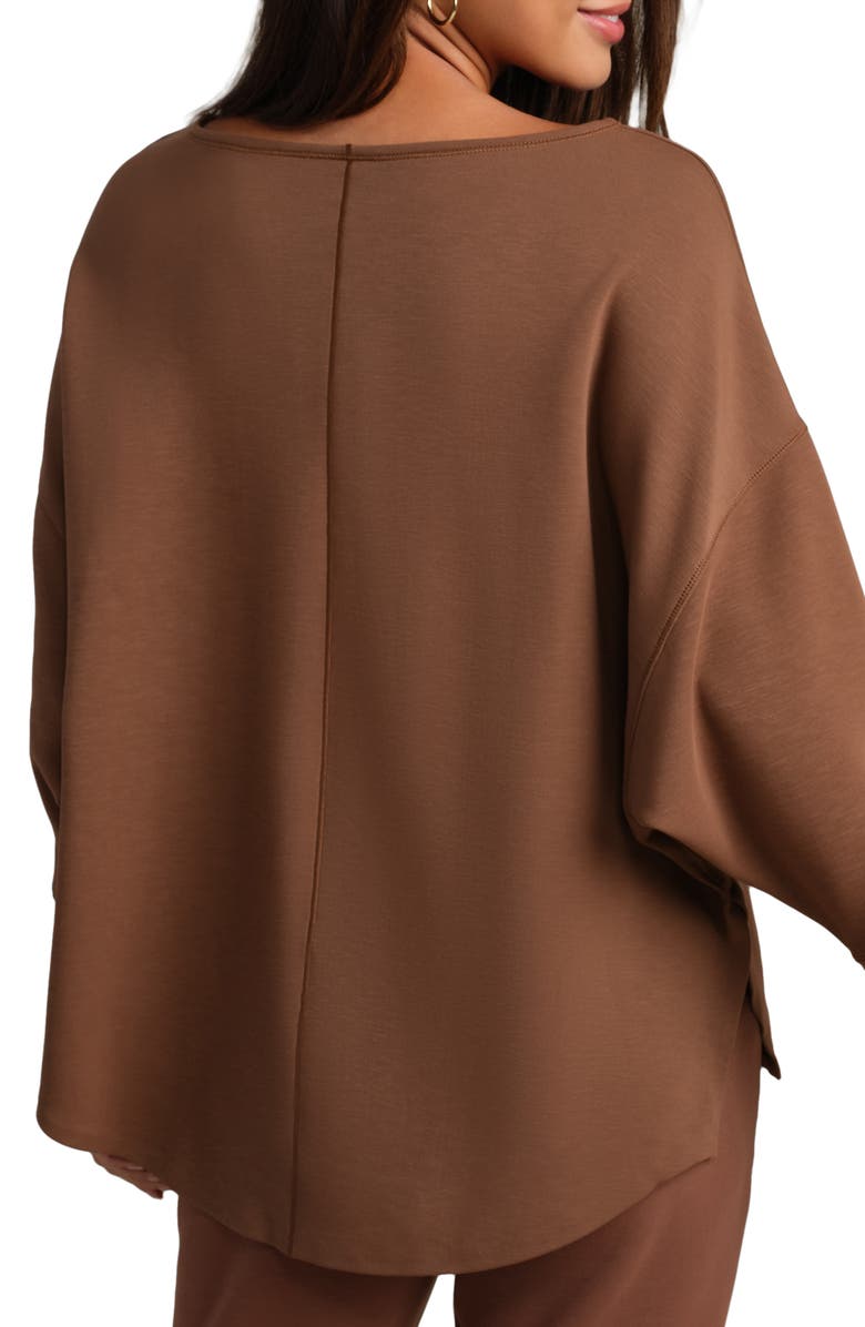 Rhone DreamGlow Pullover Sweatshirt, Alternate, color, Chestnut Brown