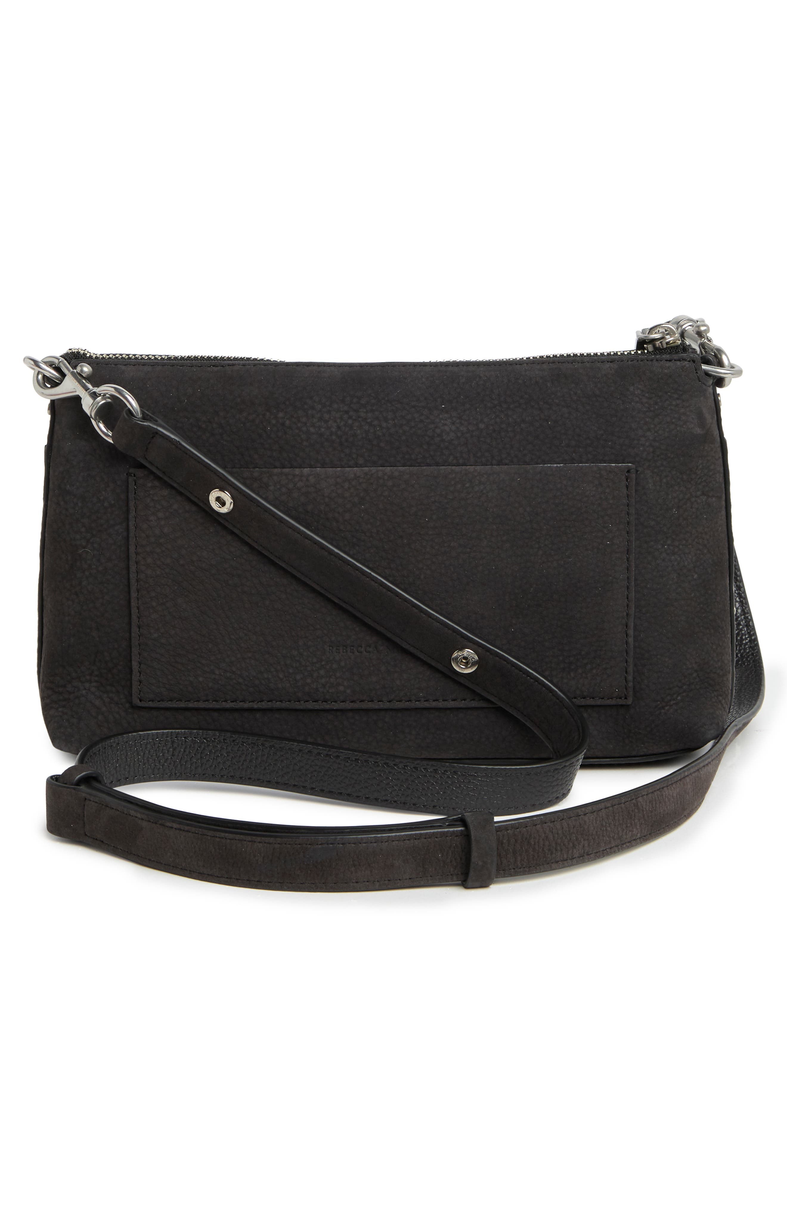 Rebecca Minkoff Darren Top Zip Leather Crossbody Bag, Alternate, color, 