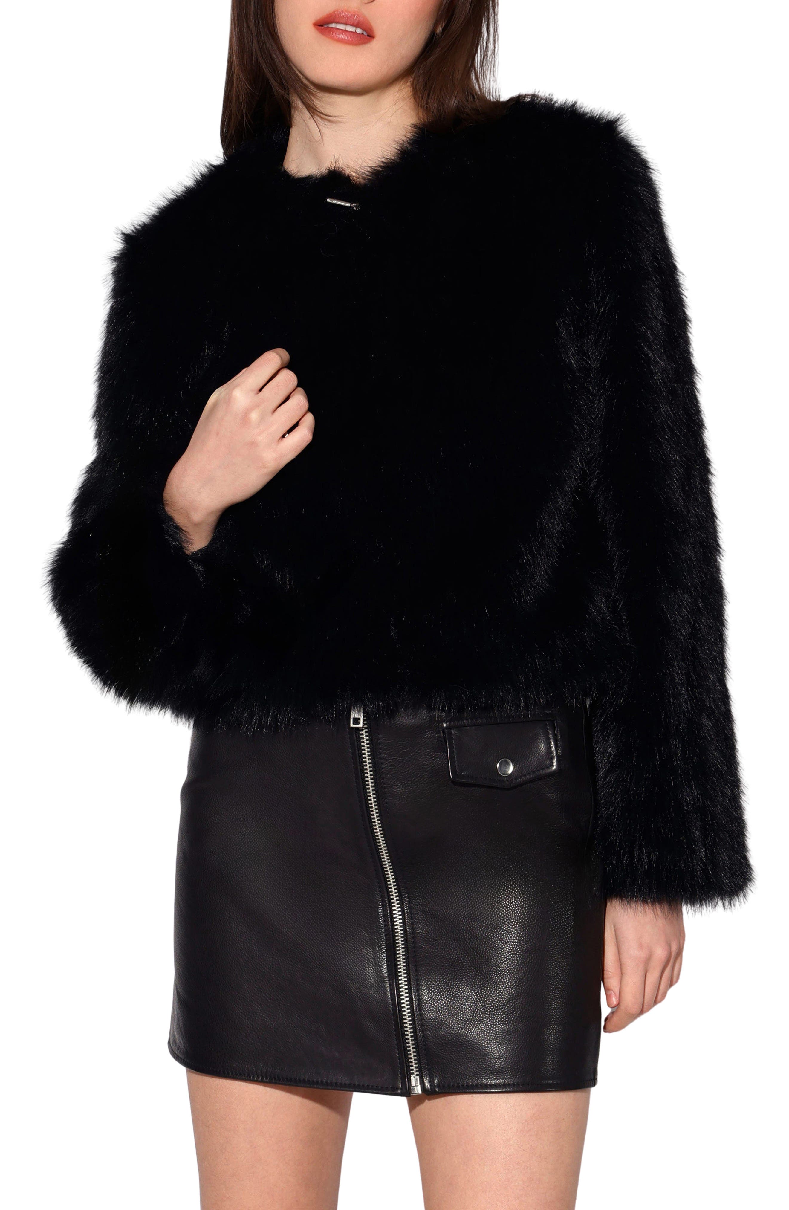 Walter Baker Brielle Faux Fur Jacket