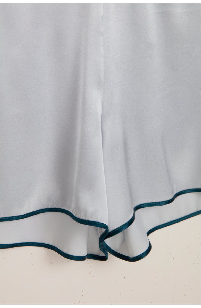 House Of Silk Silk Short Pyjama Suit, Alternate, color, Ice Blue