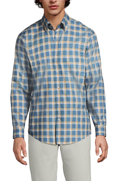 Tailored Fit No Iron Twill Long Sleeve Shirt