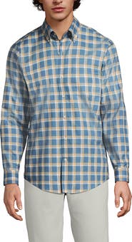 Lands' End Tailored Fit No Iron Twill Long Sleeve Shirt