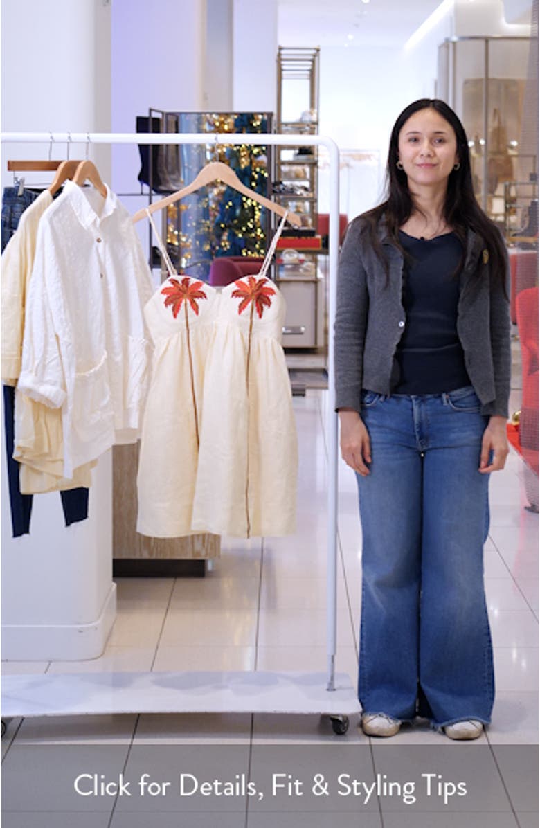 Coconut Tree Babydoll Minidress, sales video thumbnail