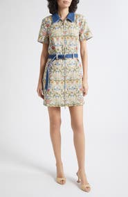 Cinq à Sept Bea Floral Zip Front Minidress