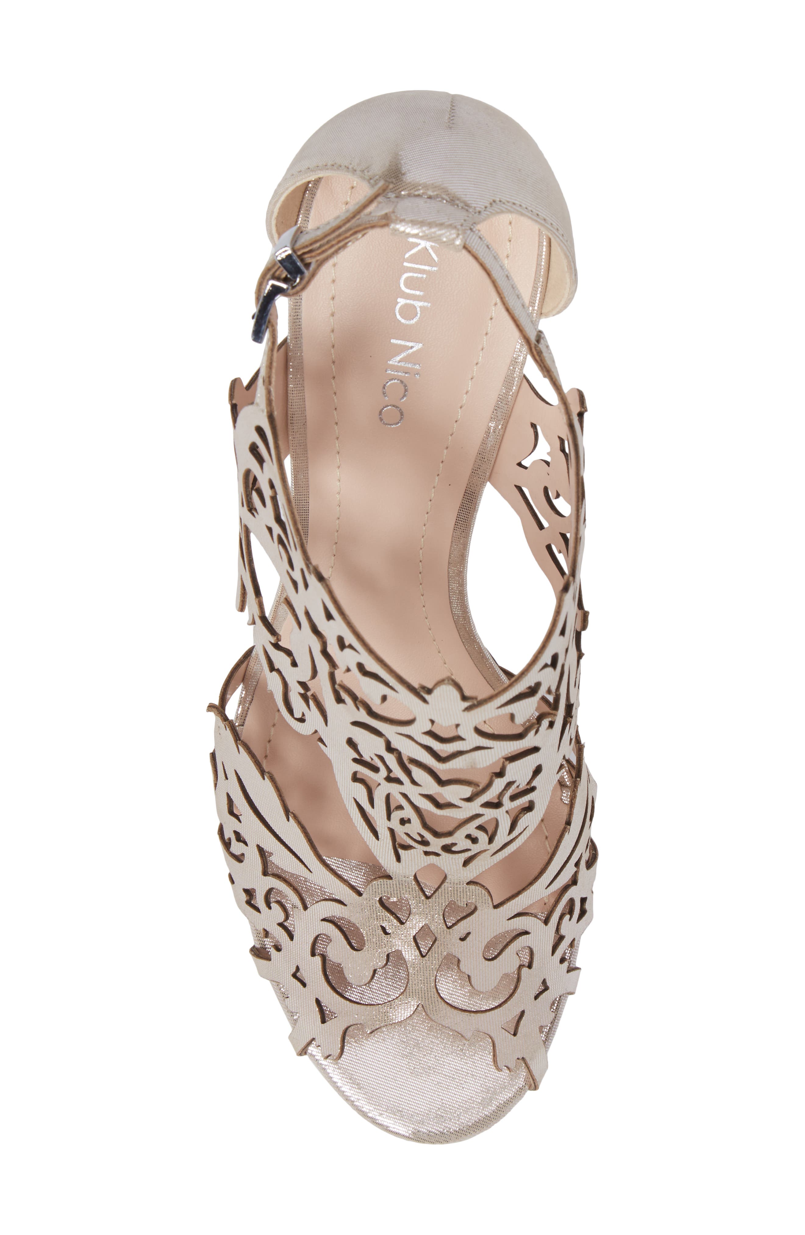 Klub Nico Marcela 3 Laser Cutout Sandal, Alternate, color, 