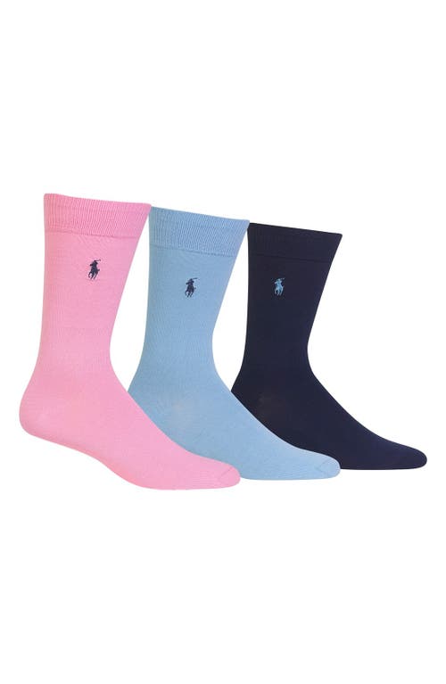 Polo Ralph Lauren Assorted 3-pack Supersoft Socks In Soft Pink