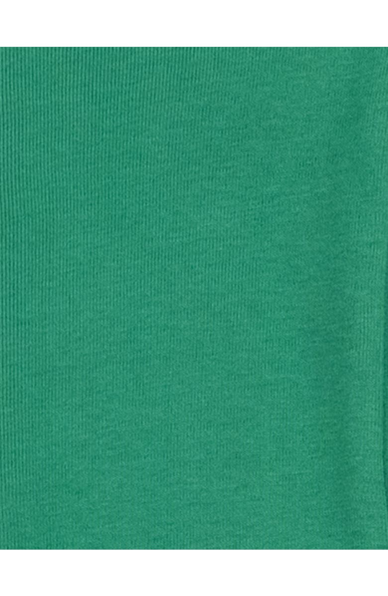 Leveret Kids Two-Piece Solid Cotton Matching Family Pajamas, Alternate, color, Green