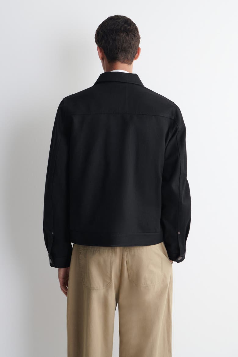 Raw Selvedge Denim Jacket, Alternate, color, BLACK