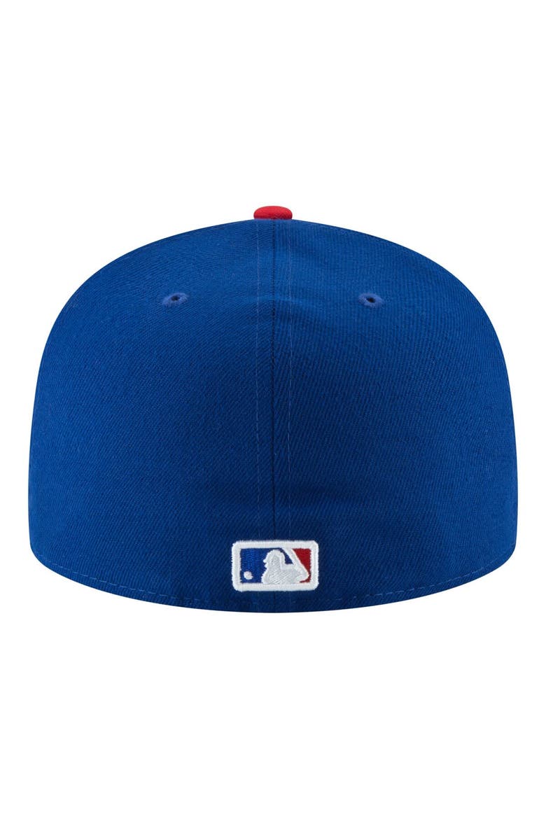 Men's New Era Royal Chicago Cubs 150th Anniversary 59FIFTY Fitted Hat, Alternate, color, Royal