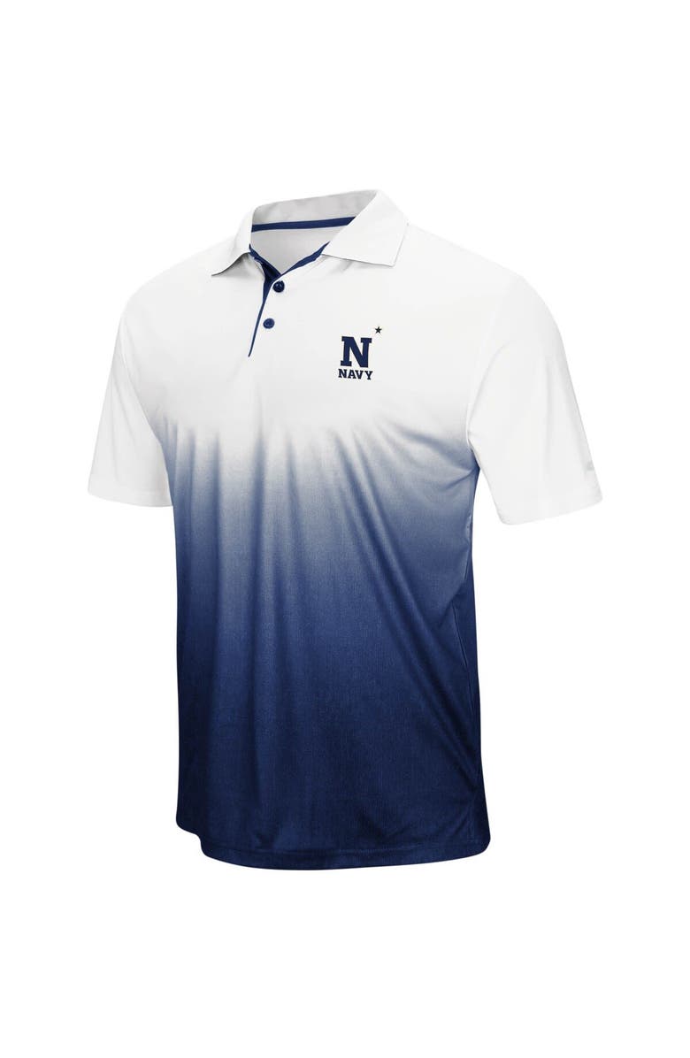 COLOSSEUM Men's Colosseum Navy Navy Midshipmen Magic Team Logo Polo, Alternate, color, Navy