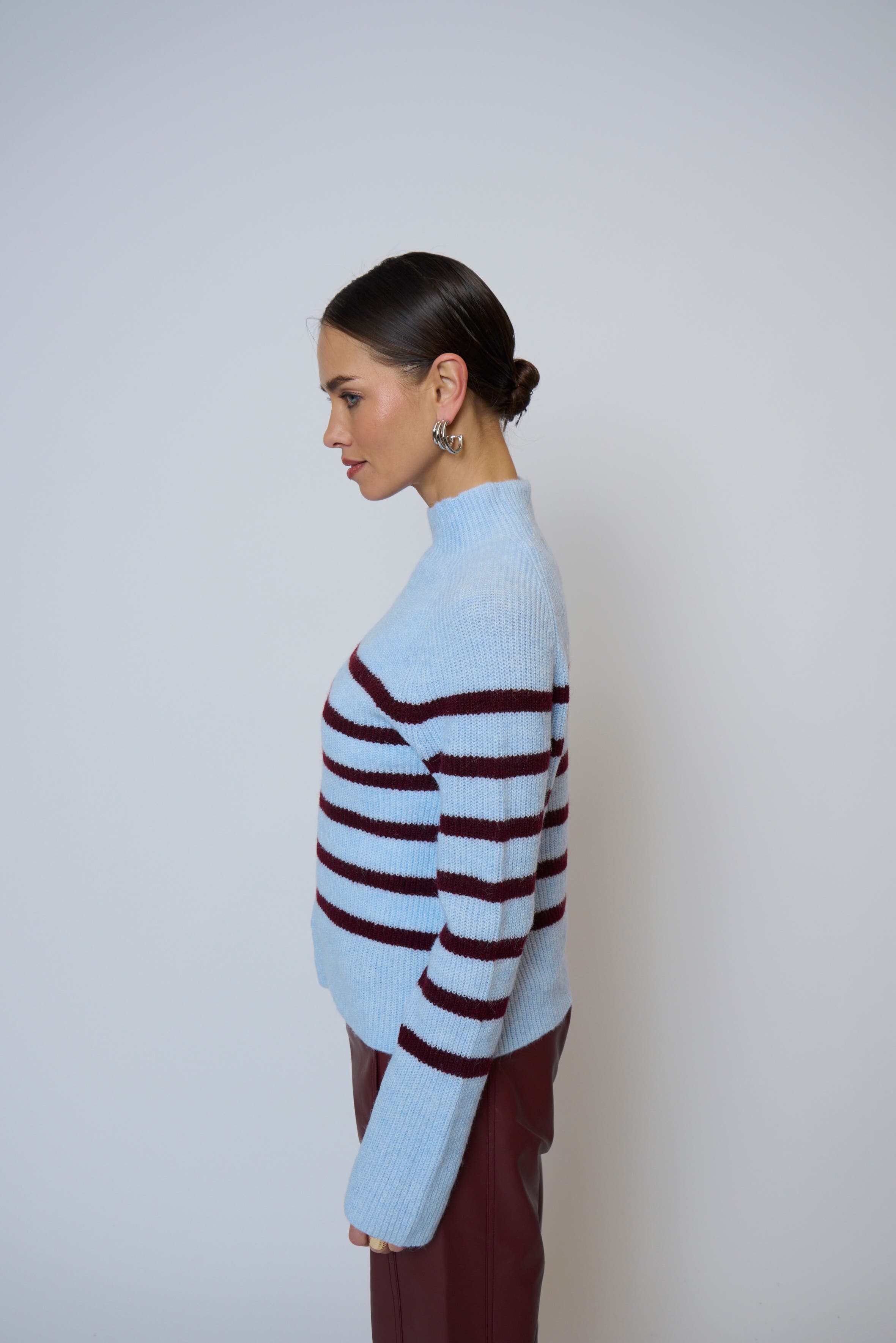 Marley Striped Funnel Neck - image 2