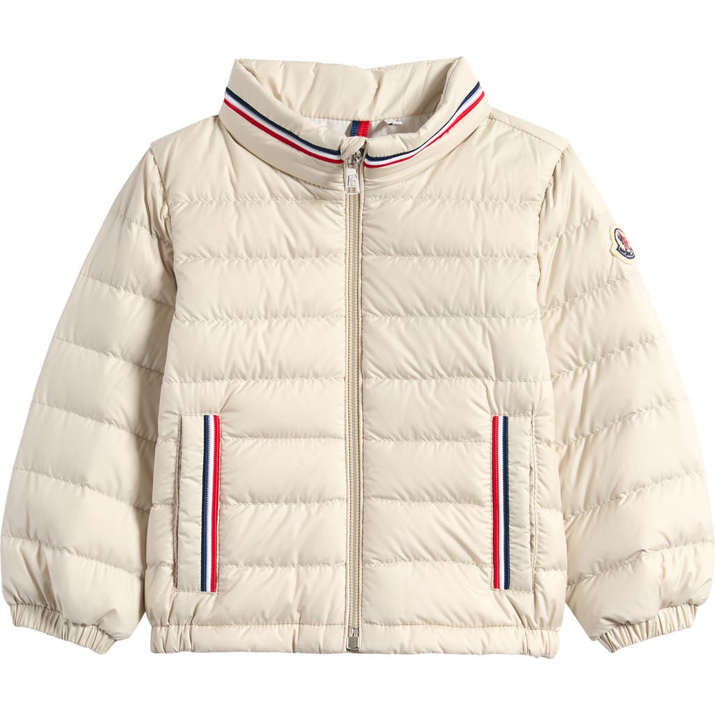 Moncler Boy's Jerry Quilted Down Jacket In Light Beige