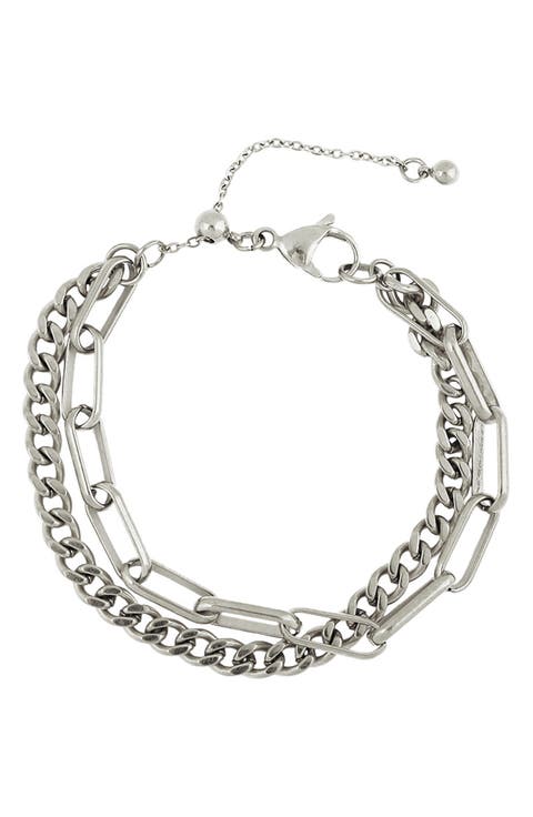 Layered Paperclip Bracelet