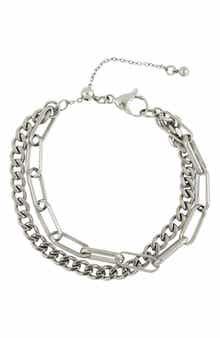Layered Paperclip Bracelet