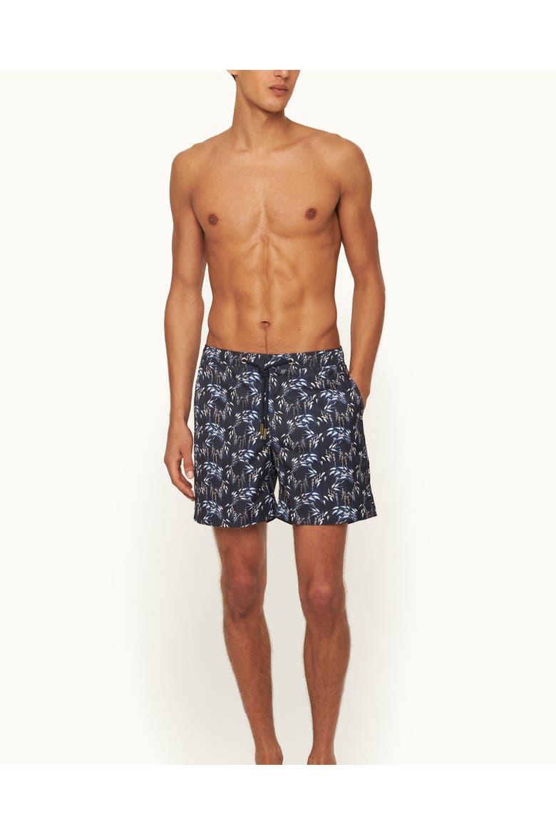 Bulldog Drawcord Tailored-Fit Swim Shorts, Alternate, color, NIGHT IRIS