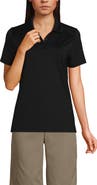 Lands' End School Uniform  Short Sleeve Feminine Fit Rapid Dry Polo Shirt
