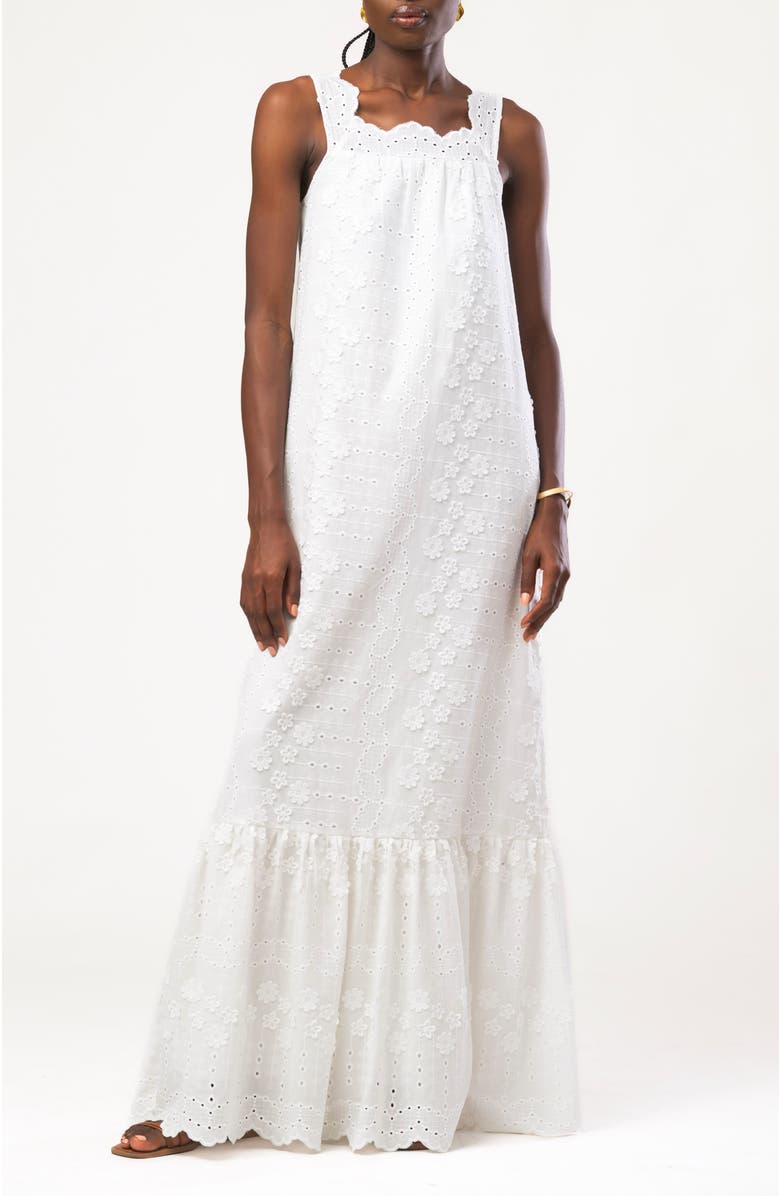 DIARRABLU Ivy Dress, Alternate, color, Siva Blanc