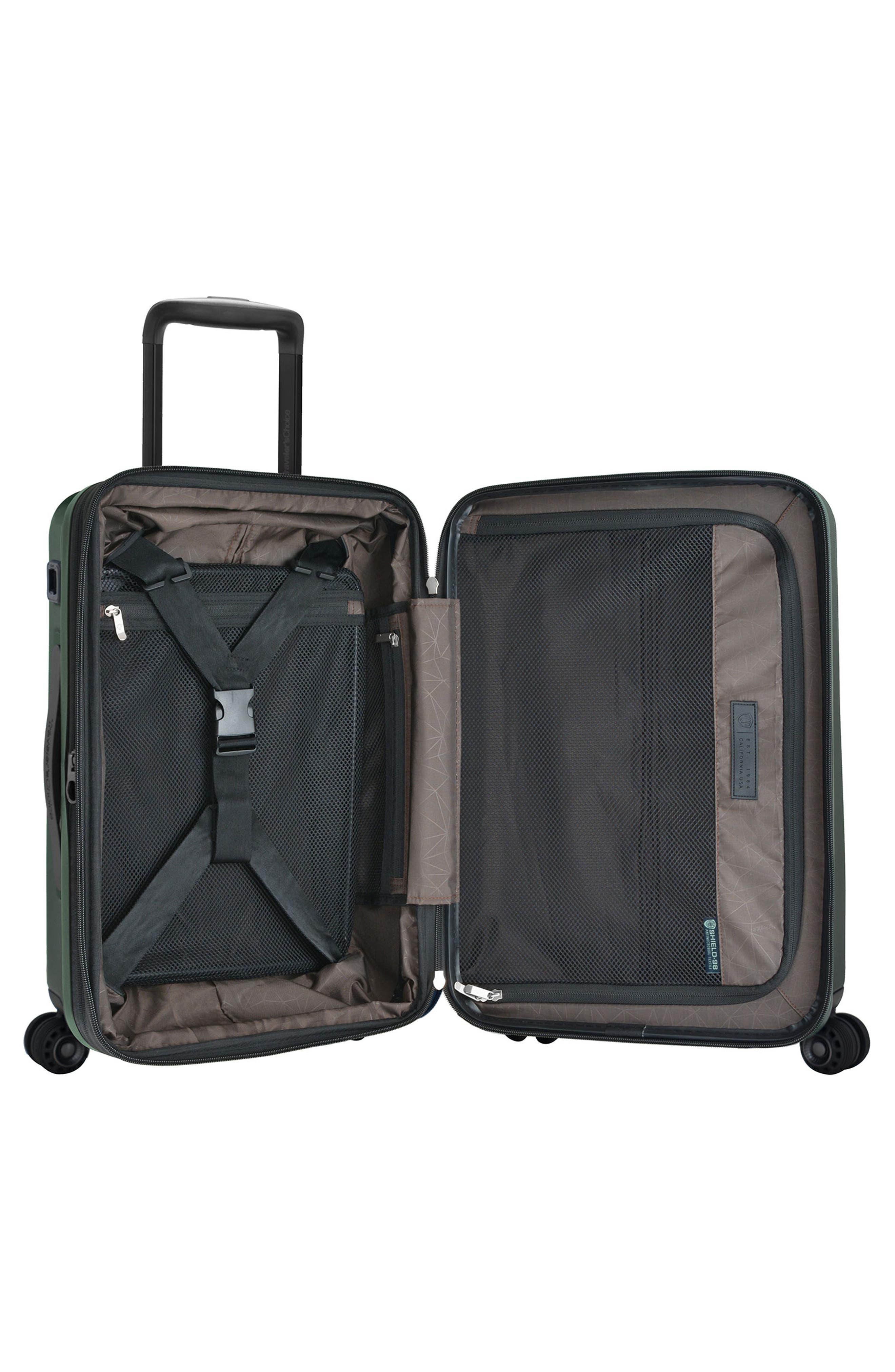 TRAVELERS CHOICE Delmont 22-Inch Hardside Spinner Carry-On, Alternate, color, 
