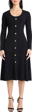 Maggy London Long Sleeve Sweater Dress