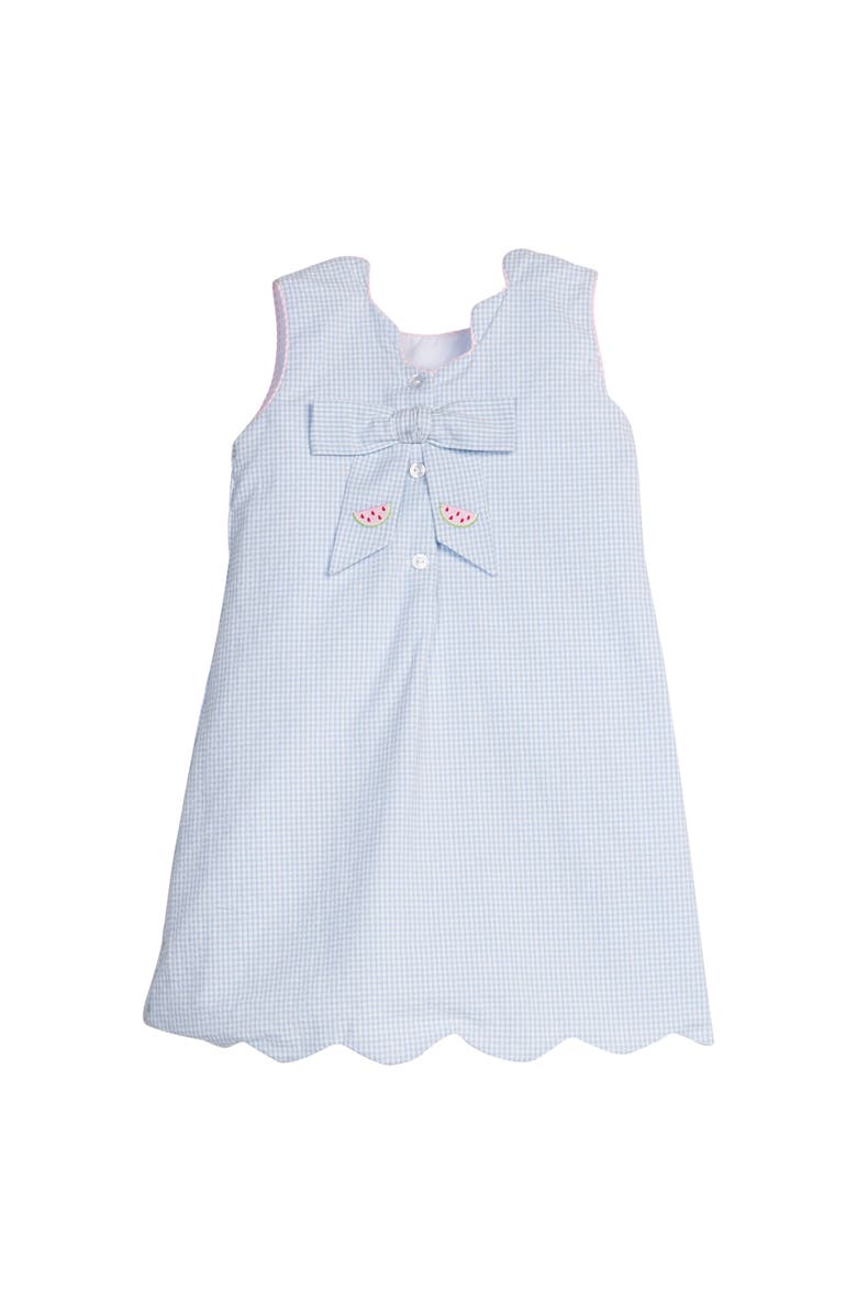 Little English Kids' Embroidered Bow Back Dress, Alternate, color, Watermelon