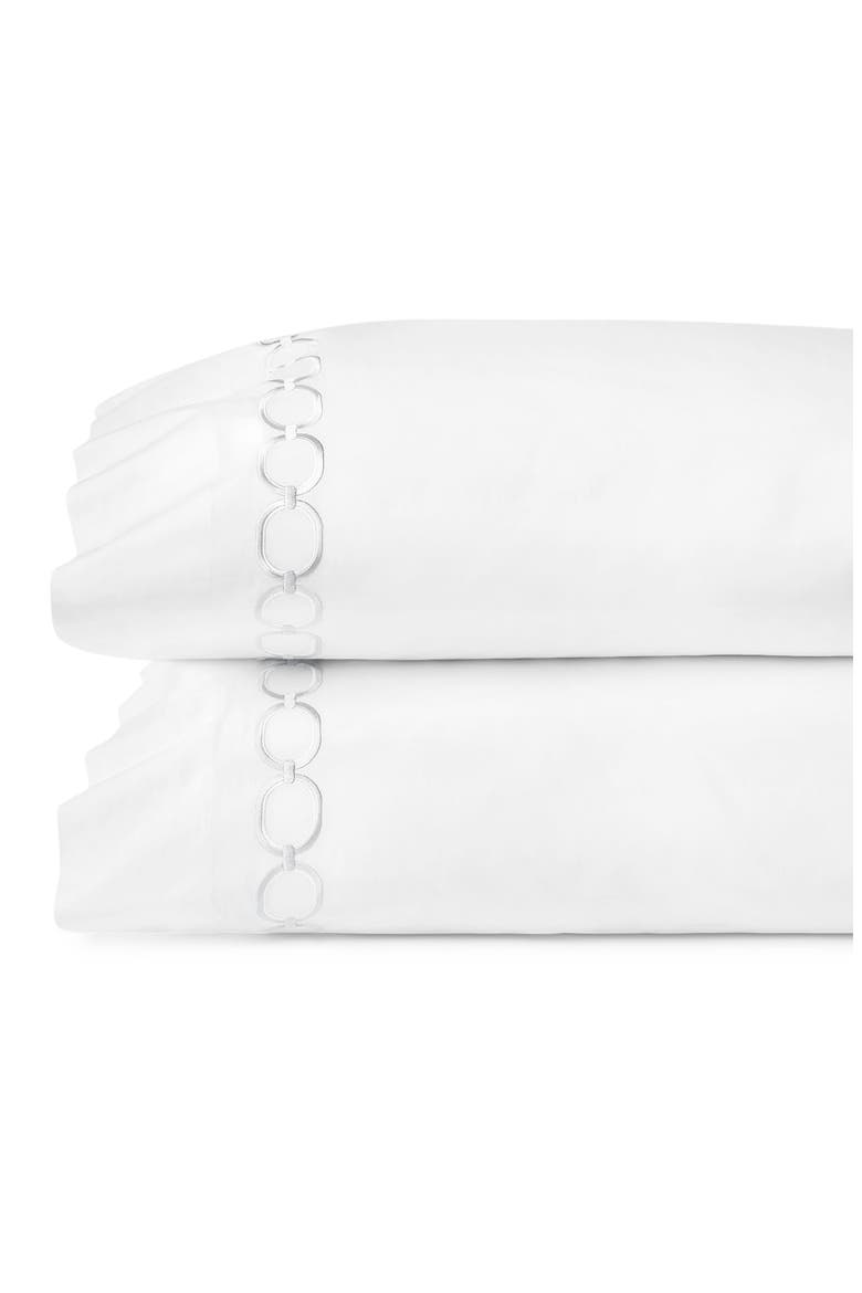 Catina Set of 2 Pillowcases, Main, color, WHITE/ LUNAR