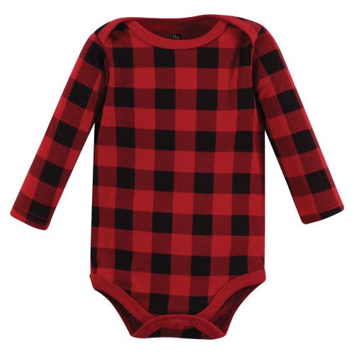 Hudson Baby Cotton Long-sleeve Bodysuits 3-pack In Multi