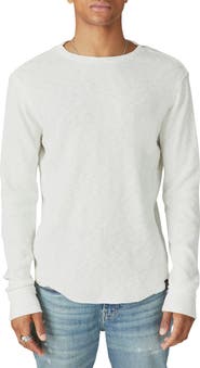 Lucky Brand Garment Dye Thermal Cotton Top