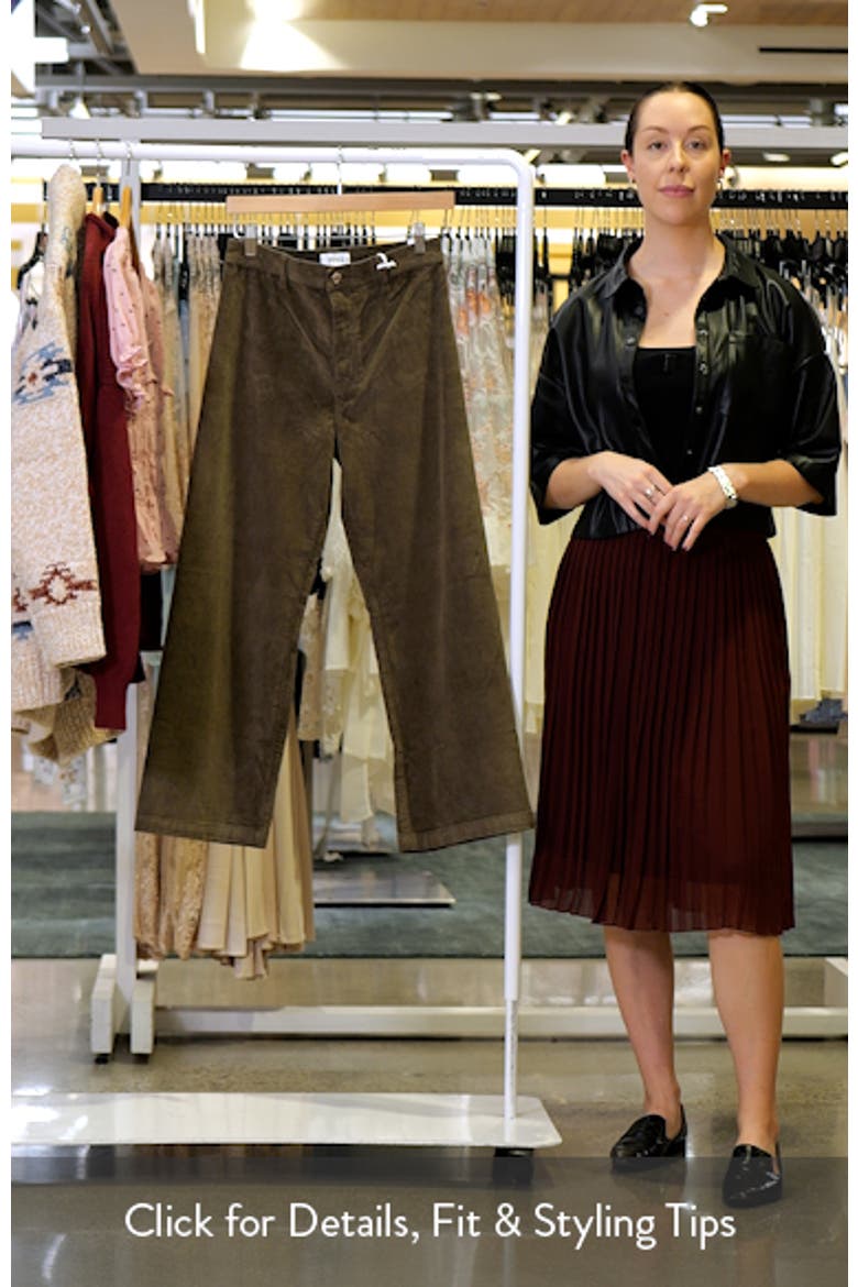 Penny Ankle Wide Leg Corduroy Jeans video