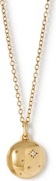 Astley Clarke Gold Tiny Star Mini Biography Locket