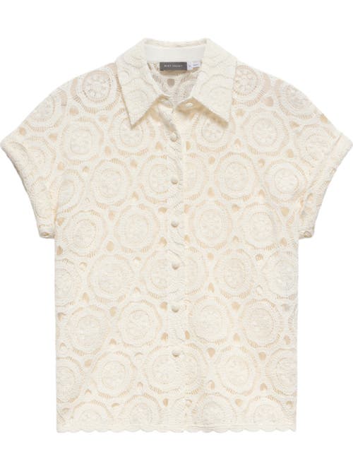 MINT VELVET MINT VELVET CROCHET COTTON SHIRT